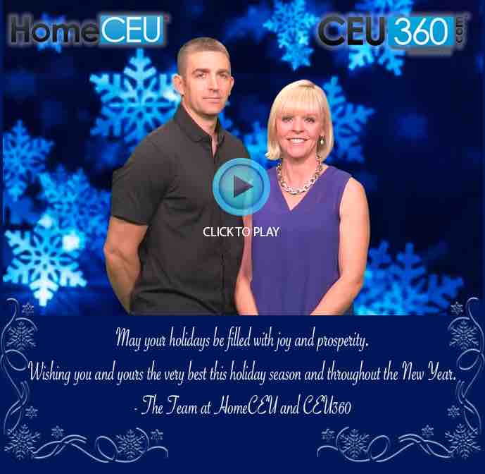 HomeCEU - Happy Holidays Video
